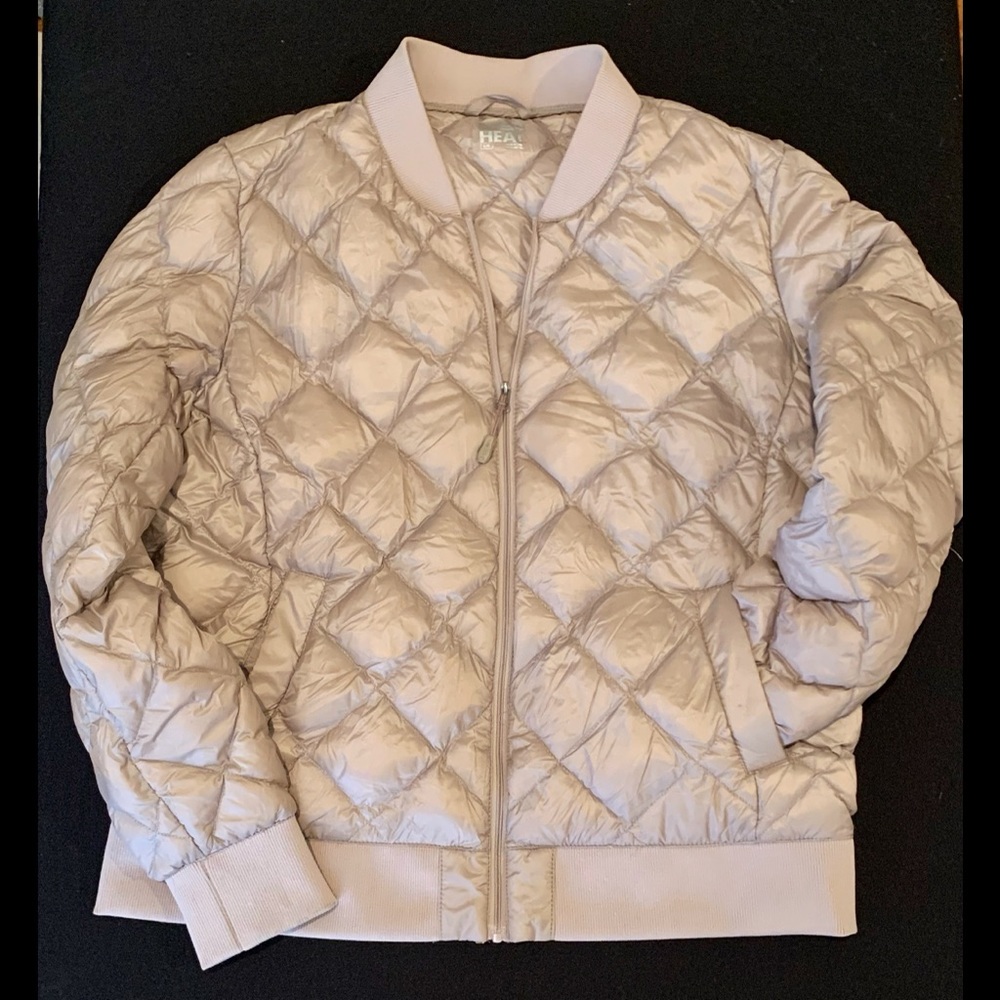 Light Lilac large 32 degrees heat puffer bomber jacket